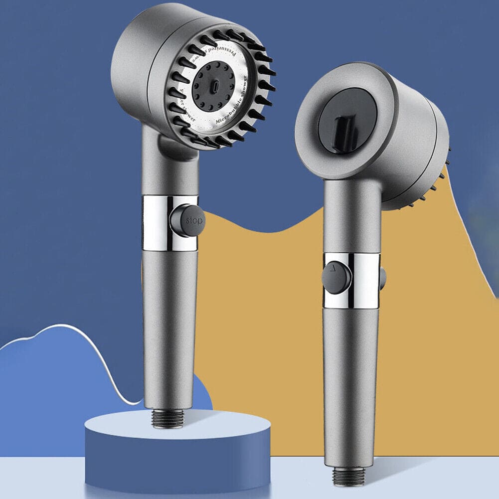 Turbocharged Shower Head, 3 Mode High Pressure Shower Head, Portable Filter Rainfall Faucet Tap, Water Booster Shower Head, Massage Shower Head with Filter, Adjustable High Water Pressure, Multifunctional Water Pressure Up Shower Head, Horrow Shower Head Turbocharged Shower Head, 3 Mode High Pressure Shower Head, Portable Filter Rainfall Faucet Tap, Water Booster Shower Head, Massage Shower Head with Filter, Adjustable High Water Pressure, Multifunctional Water Pressure Up Shower Head, Horrow Shower Head
